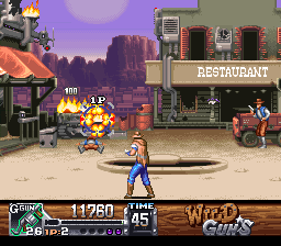 Wild Guns (Japan) In game screenshot